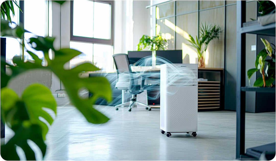 Berdsen Mobiles Klimagerät 3-in-1-9000 BTU - Kühlung, Entfeuchtung, Ventilation - Tuya Smart App - E