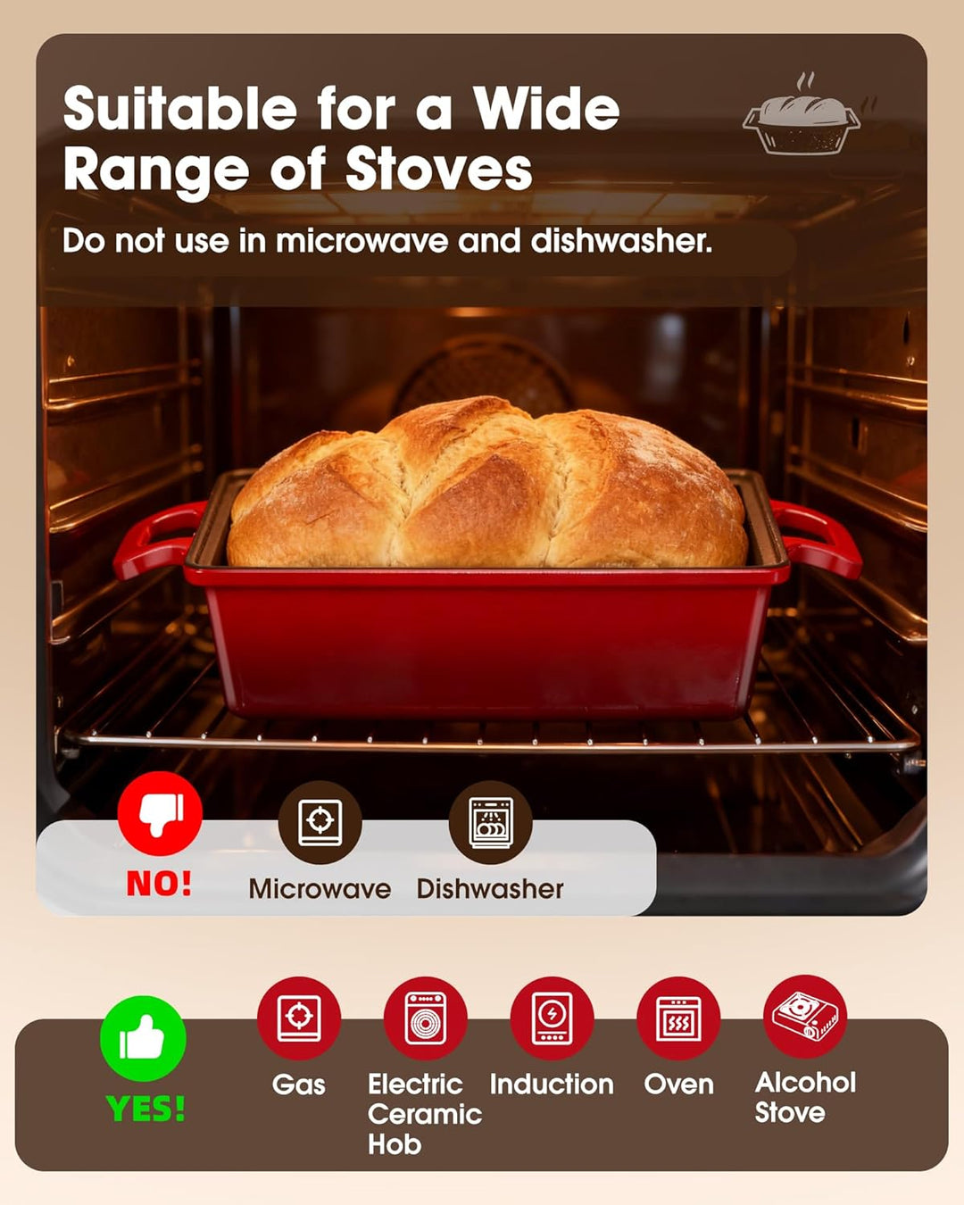 Gusseisen Topf, 2 IN 1 Brotbacktopf Mit Deckel, Gusseisen Topf Brot Backen, Es Kann Zum Backen Von B