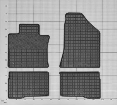 Stylisches Gummi- und Kofferraumwanne Set geeignet für SsangYong Korando ab 2019 - Schützen und Aufw