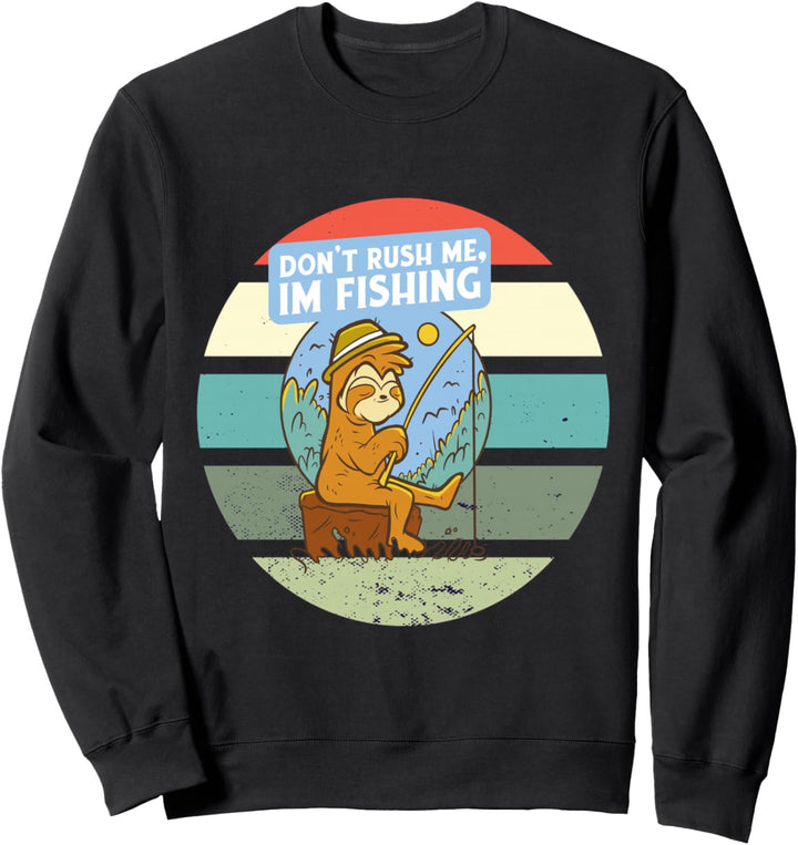 Faultier beim Angeln Sweatshirt
