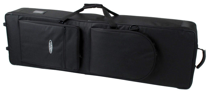 Classic Cantabile Keyboardtasche mit Rollen 129cm schwarz (robuster Gigbag, Innenmasse, 129 x 36 x 1