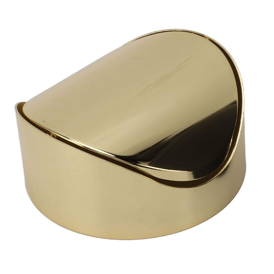 Mini Tisch Mülleimer, Fingerabdruck und schmutzabweisend, Desktop Papierkorb, mit goldenem Schwingde
