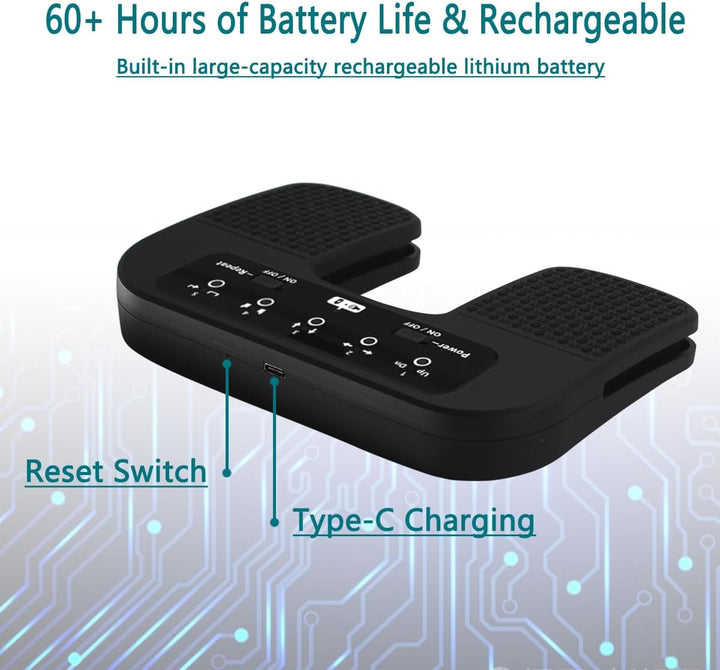 Tavsou Bluetooth Page Turner Pedal Smartphones & Tablets Wiederaufladbare Musikalische Pedale (Plus)