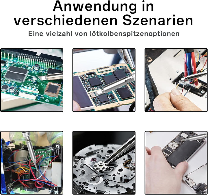 BAKON 968S Lötkolben-Set, digitale Lötstation mit Schlafmodus, schnelle Aufheizung, °C/ºF-Umrechnung