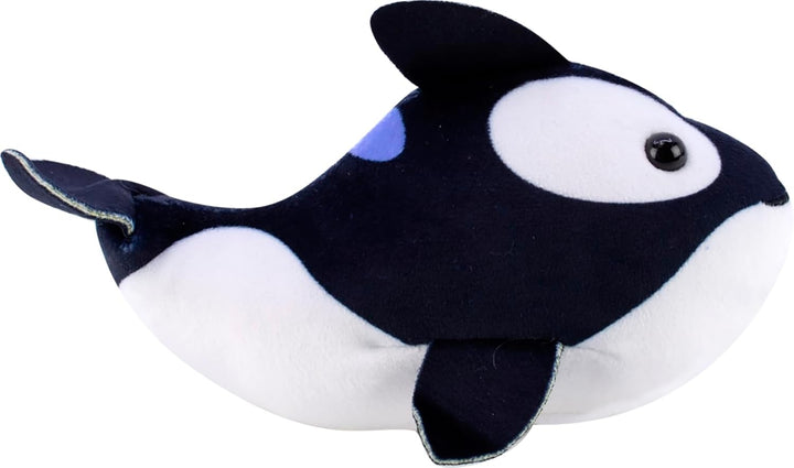 ZHU ZHU Aquarium – Margot der kleine Orca – Schwarz & Weiss – Weiches & interaktives Plüschtier für