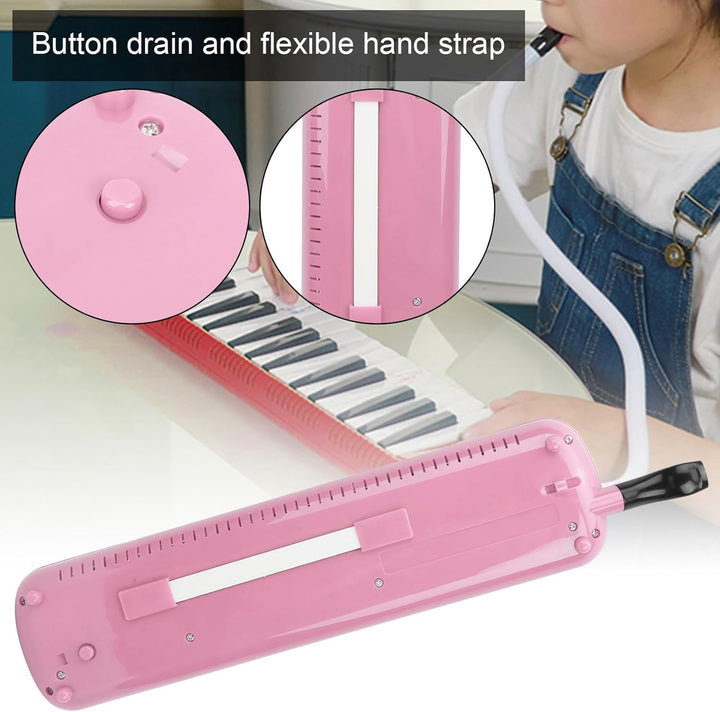 Melodica Melodica mit tragegurt Rosa Melodicas, 32 Tasten Klavierstil Tragbare Melodica für Kinder u
