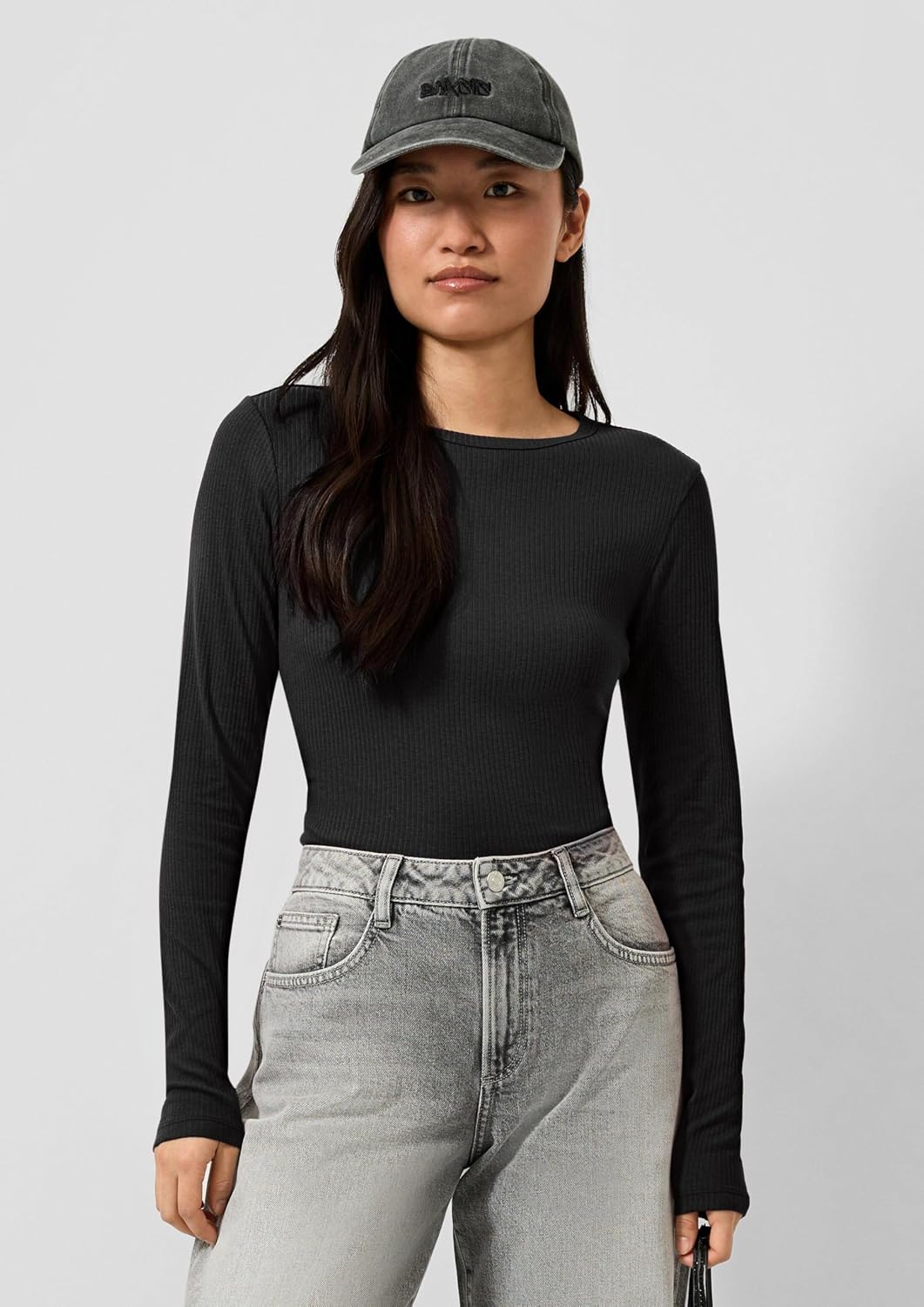 QS Damen 2141201 Langarmshirt XXL 9999_schwarz, XXL 9999_schwarz