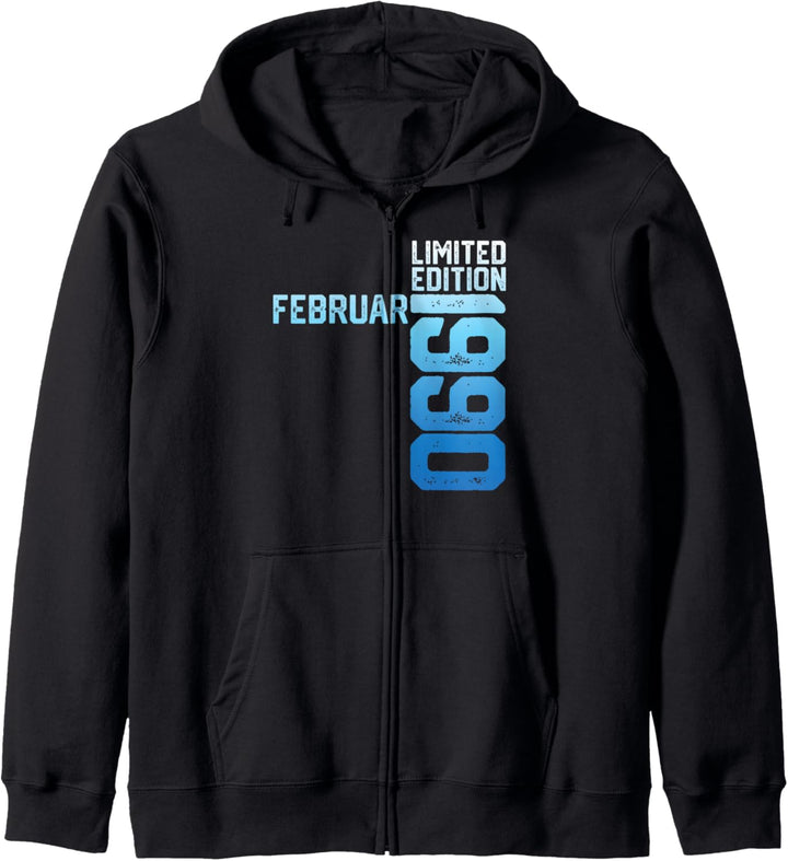 33th Birthday Man 33 Years Limited Edition Februar 1990 Ide Kapuzenjacke
