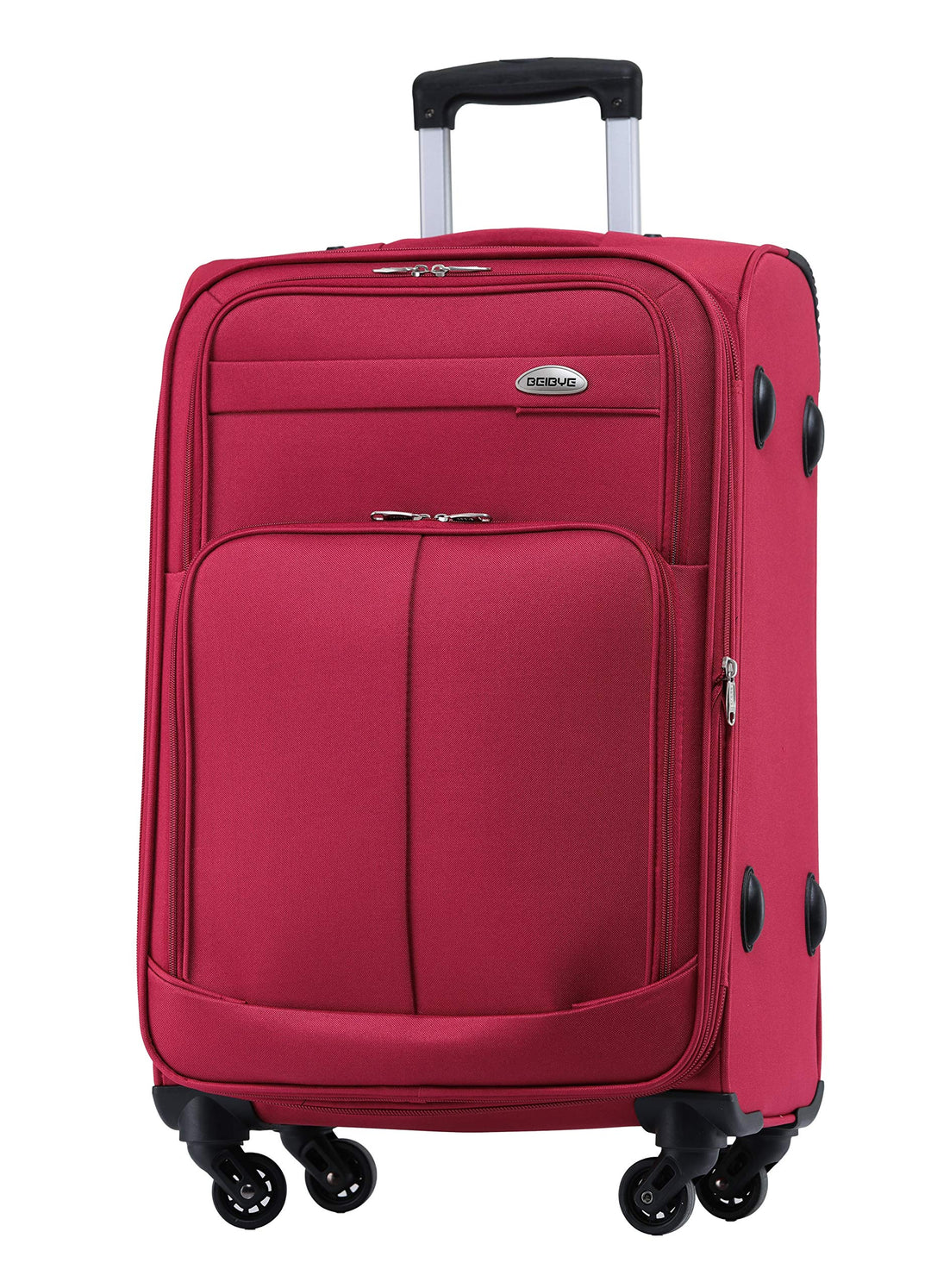 BEIBYE 4 Rollen Reisekoffer 3tlg.Stoffkoffer Handgepäck Kindergepäck Gepäck Koffer Trolley Set-XL-L-