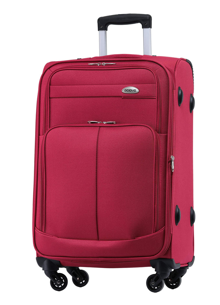 BEIBYE 4 Rollen Reisekoffer 3tlg.Stoffkoffer Handgepäck Kindergepäck Gepäck Koffer Trolley Set-XL-L-