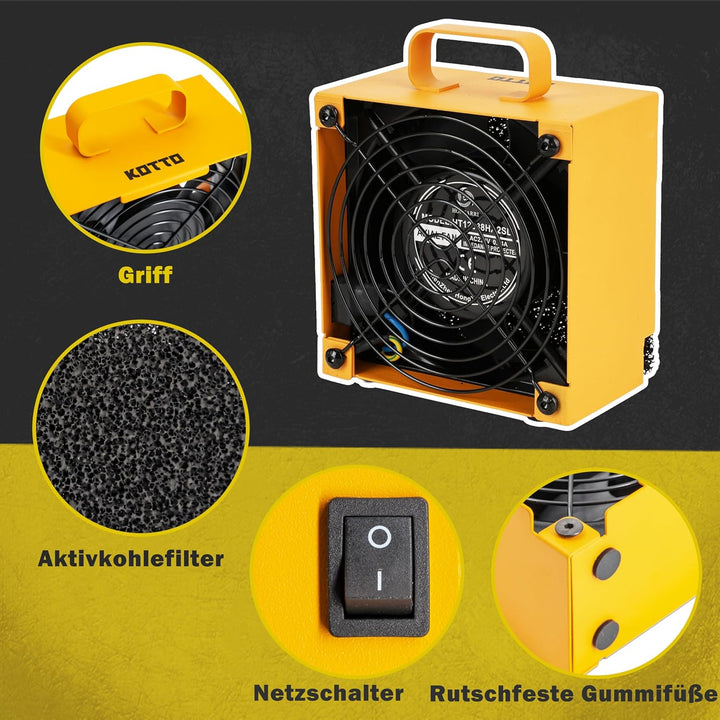 KOTTO Lötabsaugung Entferner Lötdampfabsaugung Lötdampf-Absaugventilator Lötrauchabsorber-Entferner,
