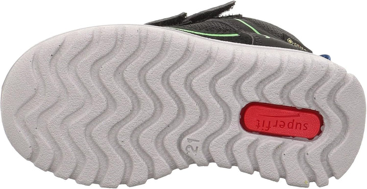 Superfit Jungen Sport7 Mini Sneaker 20 EU Schmal Schwarz Grün 0000, 20 EU Schmal Schwarz Grün 0