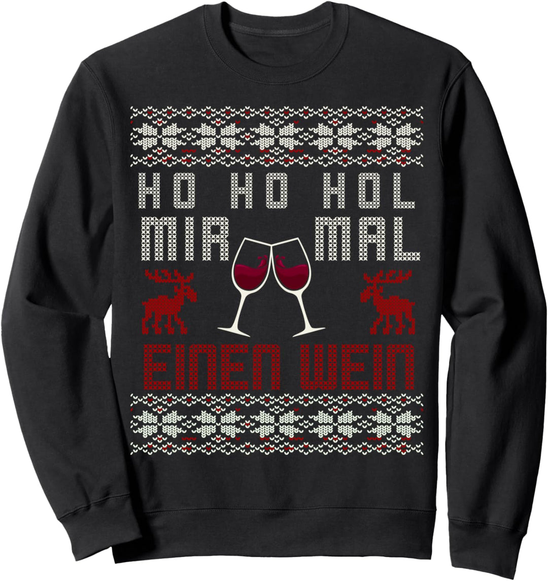 Glühwein Advent Lustiges Weihnachts Kostüm Ugly Christmas Sweatshirt