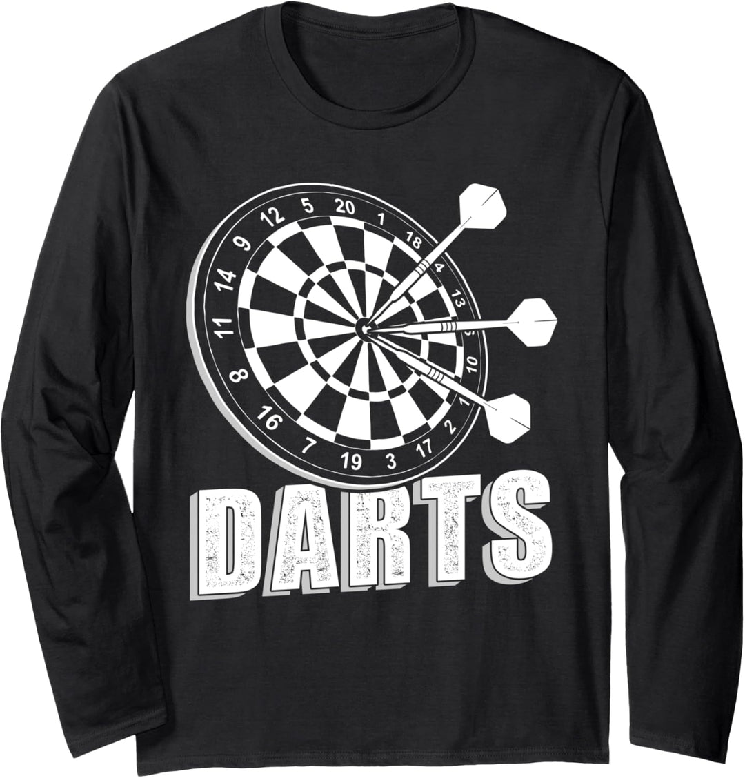 Dartscheibe Darts Dartpfeile Darten Langarmshirt
