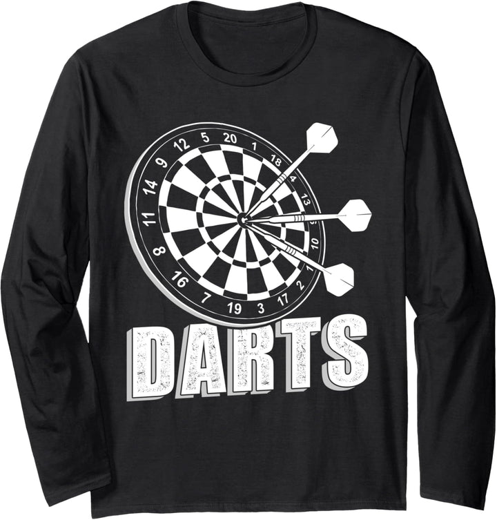 Dartscheibe Darts Dartpfeile Darten Langarmshirt