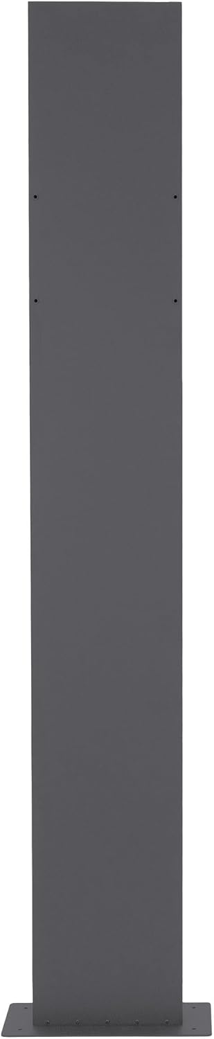ECD Germany Standbriefkasten mit Zeitungsfach, Design Briefkasten mit Pfosten, Briefkastenanlage, Br