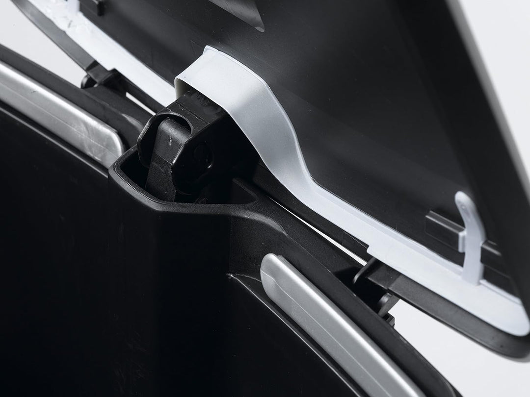 CURVER Deco Bin METALLIC'S 50 L, schwarz/schwarz metallic, 39 x 29 x 72, Modern