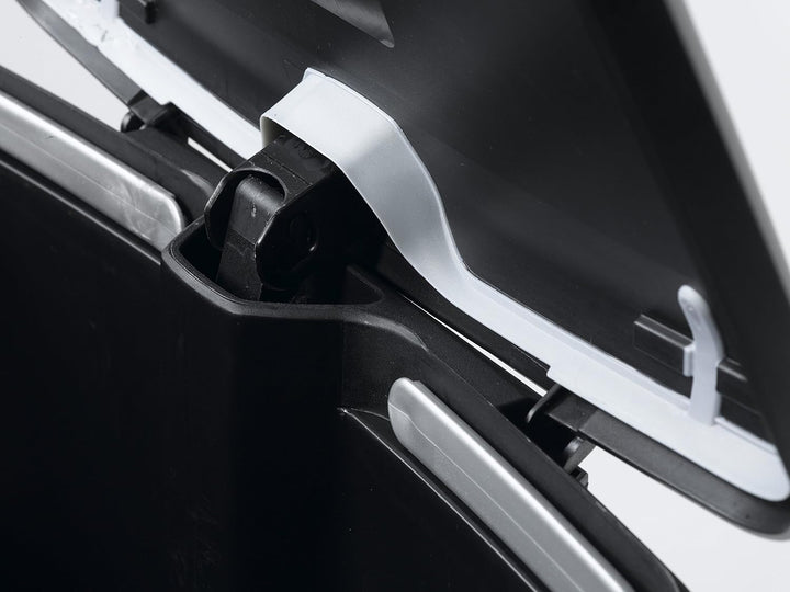 CURVER Deco Bin METALLIC'S 50 L, schwarz/schwarz metallic, 39 x 29 x 72, Modern