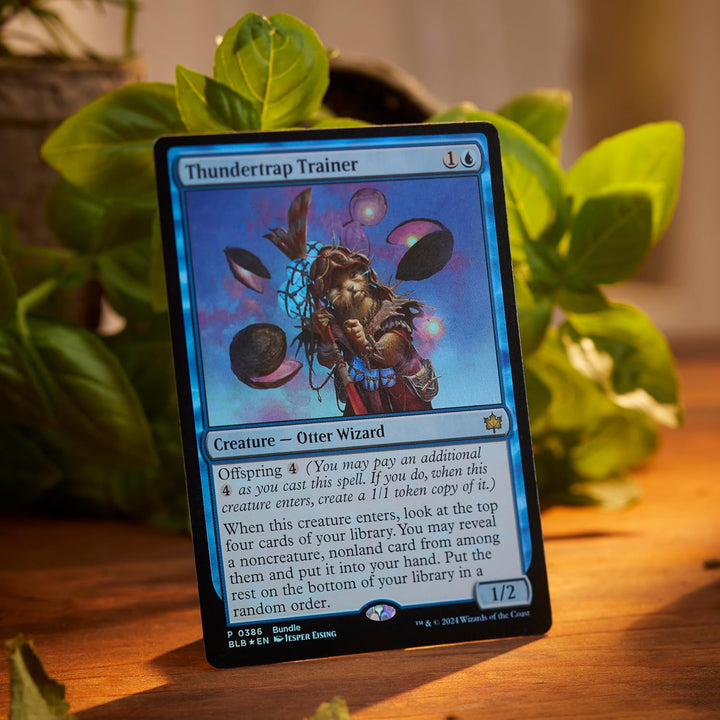 Magic: The Gathering Bloomburrow-Bundle – 9 Play-Booster, 30 Länderkarten + exklusives Zubehör (deut