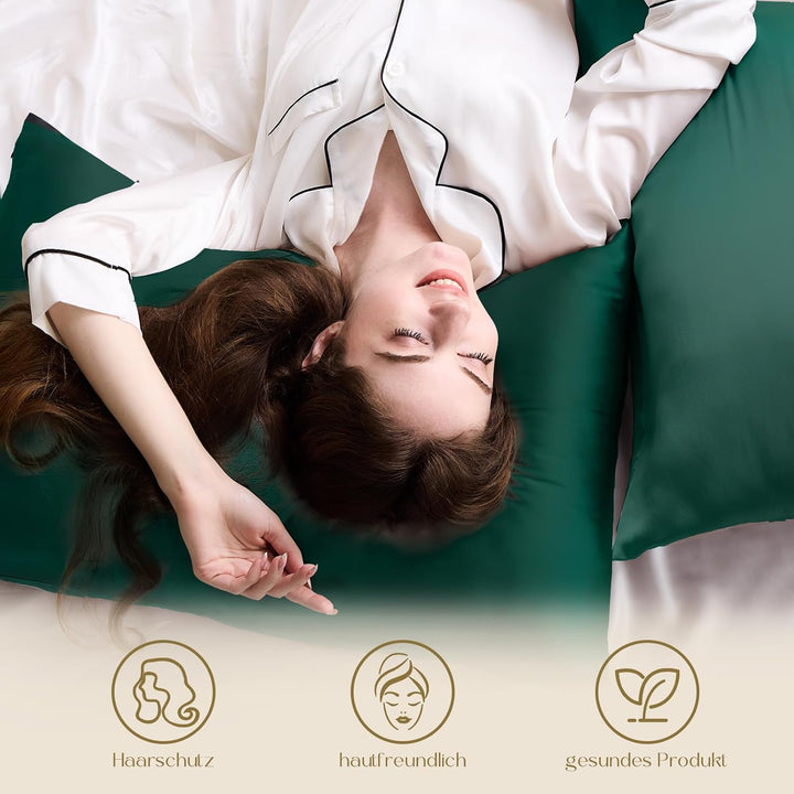 ZIMASILK Kissenbezug aus 100% Seide für Haare und Haut. Doppelseitige 19 Momme Reine Maulbeerseide K