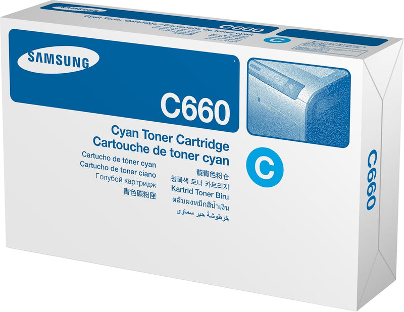 Samsung CLP-C660B/ELS Original Toner (Hohe Reichweite, Kompatibel mit: CLP-610/CLP-660/CLX-6200/6210