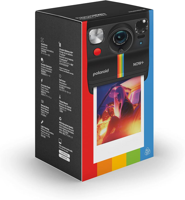 Polaroid Now+ Gen 2 Sofortbildkamera - Schwarz, Keine Filme, Kamera