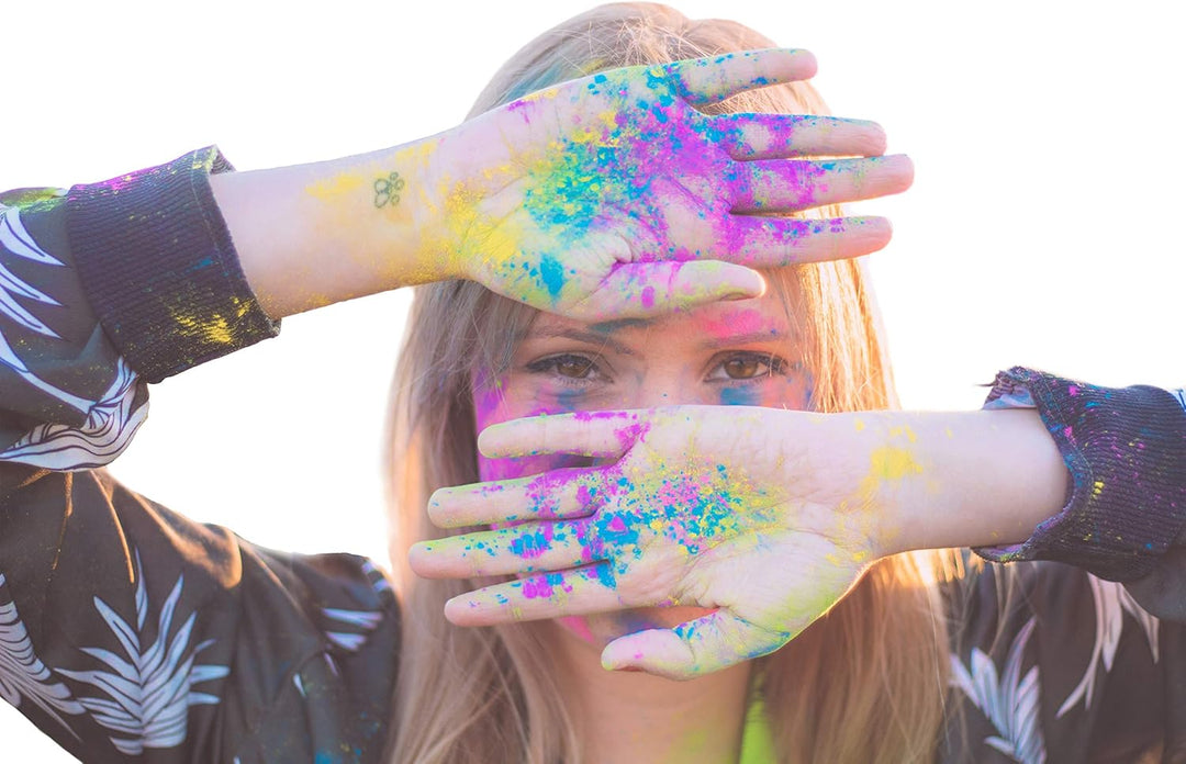 Polvo Holi 8 Holi-Beutel je 100 Gramm