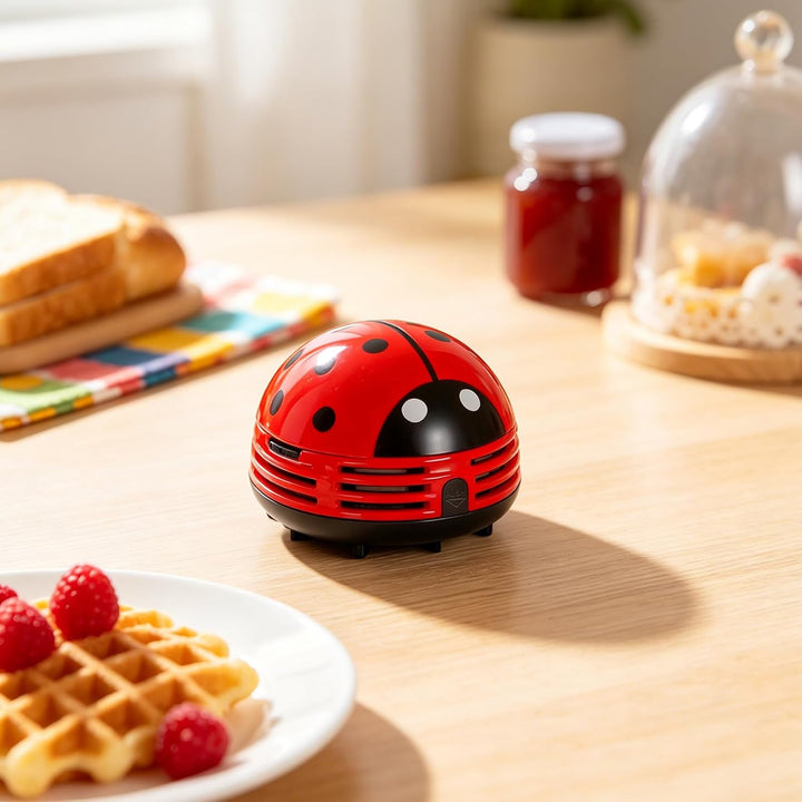 Roter Marienkäfer Elektrischer Tisch Staubsauger Mini Staub Reiniger