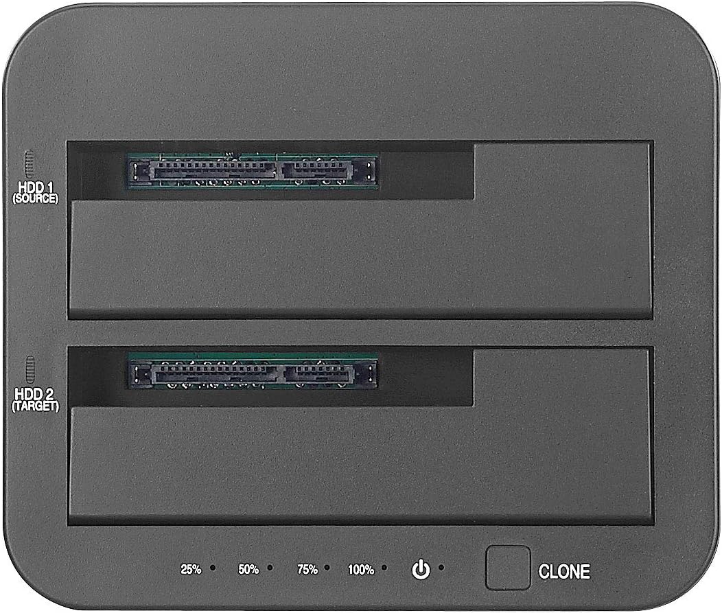 Xystec Festplattenkopierer: USB-3.0-Dockingstation für SATA-Festplatten & -SSDs, mit Klon-Funktion (