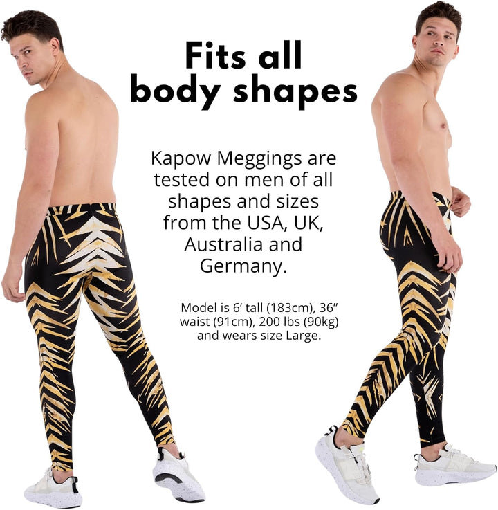 Kapow Meggings - Die originalen Männer-Leggings: Ideal für Fitness, Laufen, Mode, Festivals, Partys