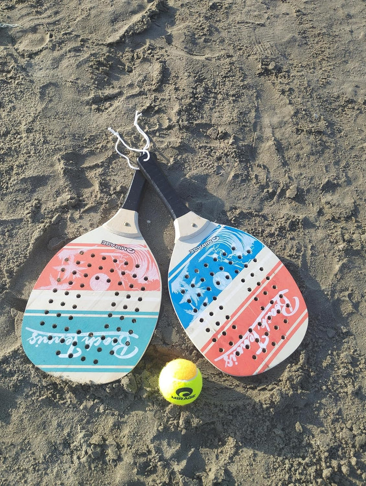 oppia Strandschläger Beach Tennis mit weichem Ball Set Leichte und strapazierfähige Schläger für Out
