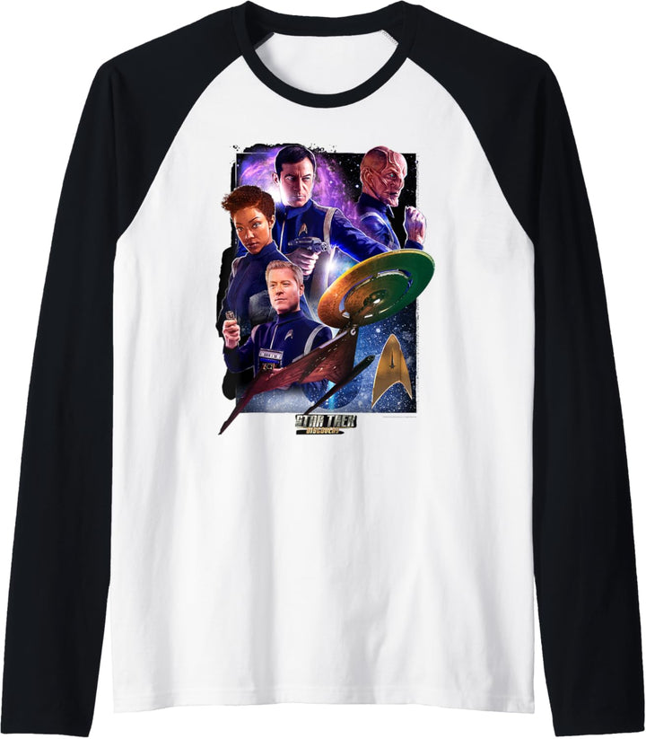 Star Trek Discovery Group Shot Galaxy Poster Raglan
