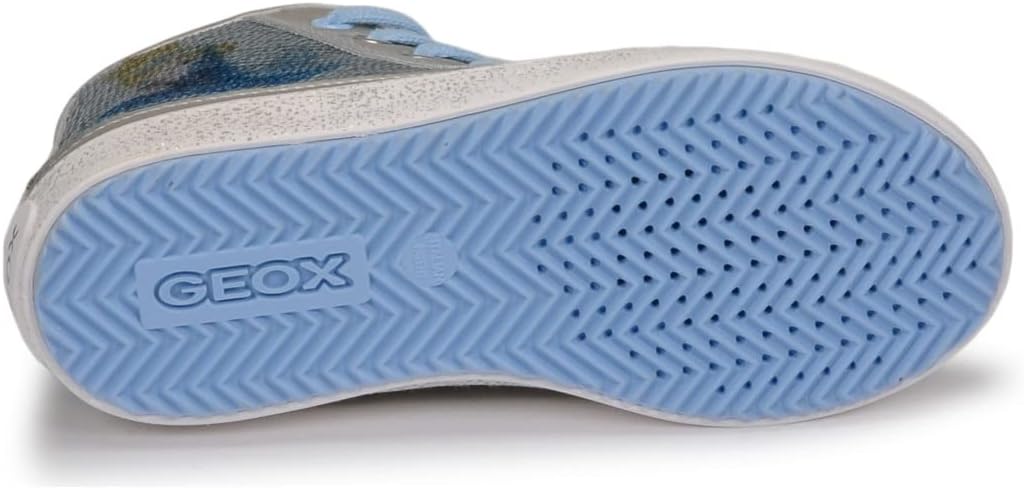 Geox Mädchen J Kalispera Girl D Sneakers 25 EU Silber, 25 EU Silber