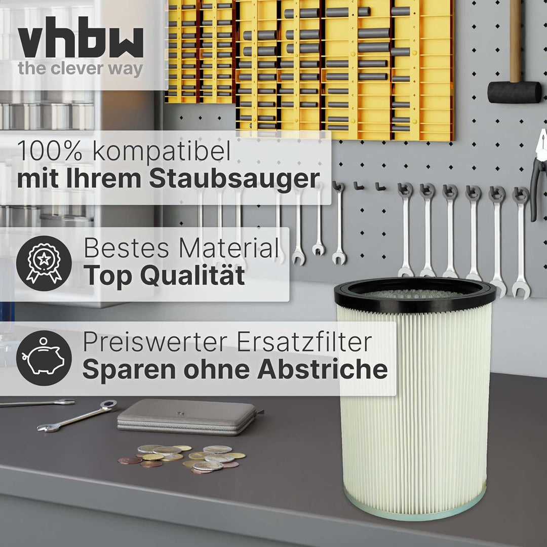 vhbw 2x Faltenfilter kompatibel mit Kärcher NT 70/2 Professional *EU