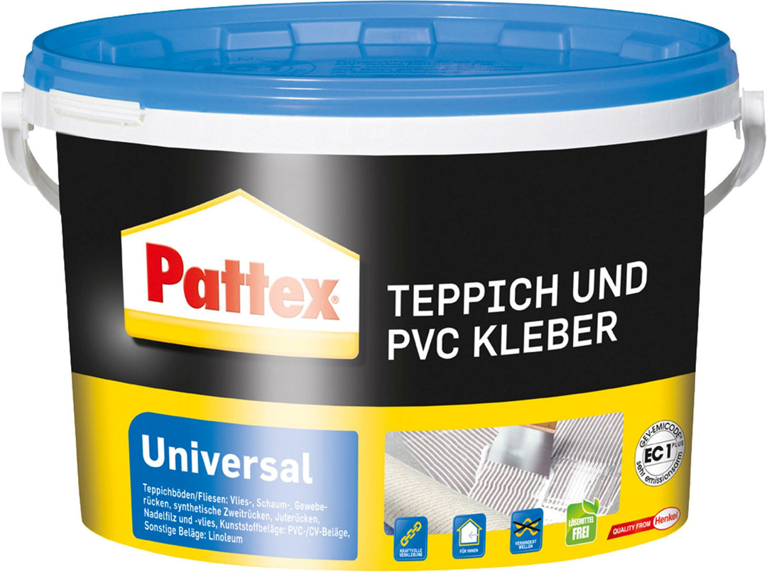 Pattex Teppich und PVC Kleber, lösemittelfreier Dispersionskleber, zum idealen Verkleben von PVC-Bel