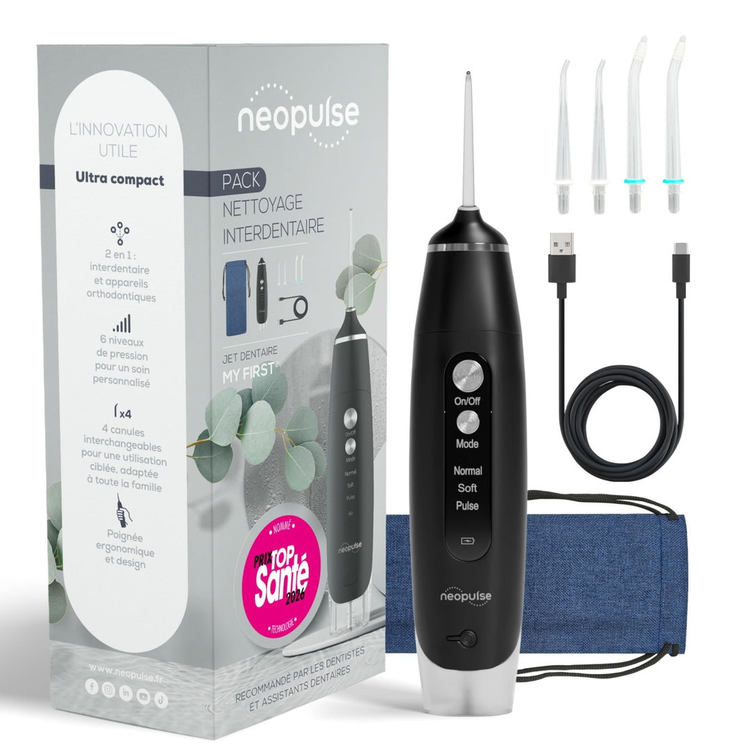 NEOPULSE® - Zahnspray My First – Munddusche 2 in 1 – entfernt Plaque und reinigt kieferorthopädische