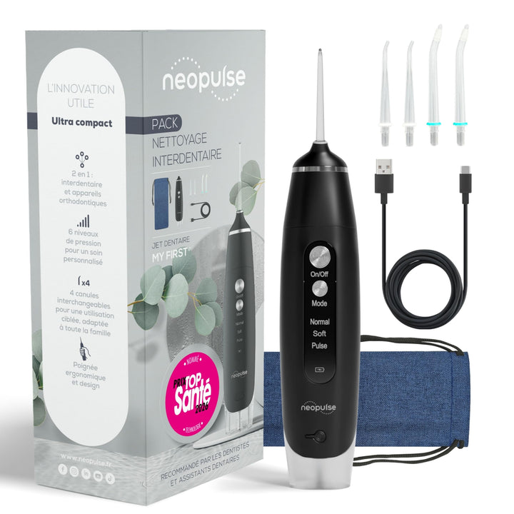 NEOPULSE® - Zahnspray My First – Munddusche 2 in 1 – entfernt Plaque und reinigt kieferorthopädische