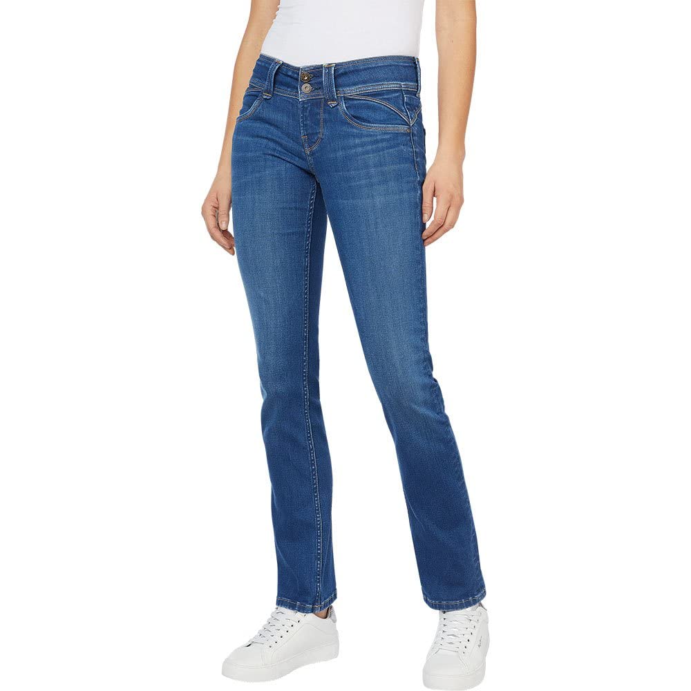 Pepe Jeans Damen New Gen Jeans 31W / 32L Blue (Denim-dm2), 31W / 32L Blue (Denim-dm2)