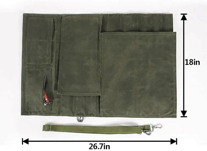 HJSSAA Messertasche,Profi Kochmesser Koffer,Messertasche Kochmesser mit 11 Schlitzen,Grosse Kochmess