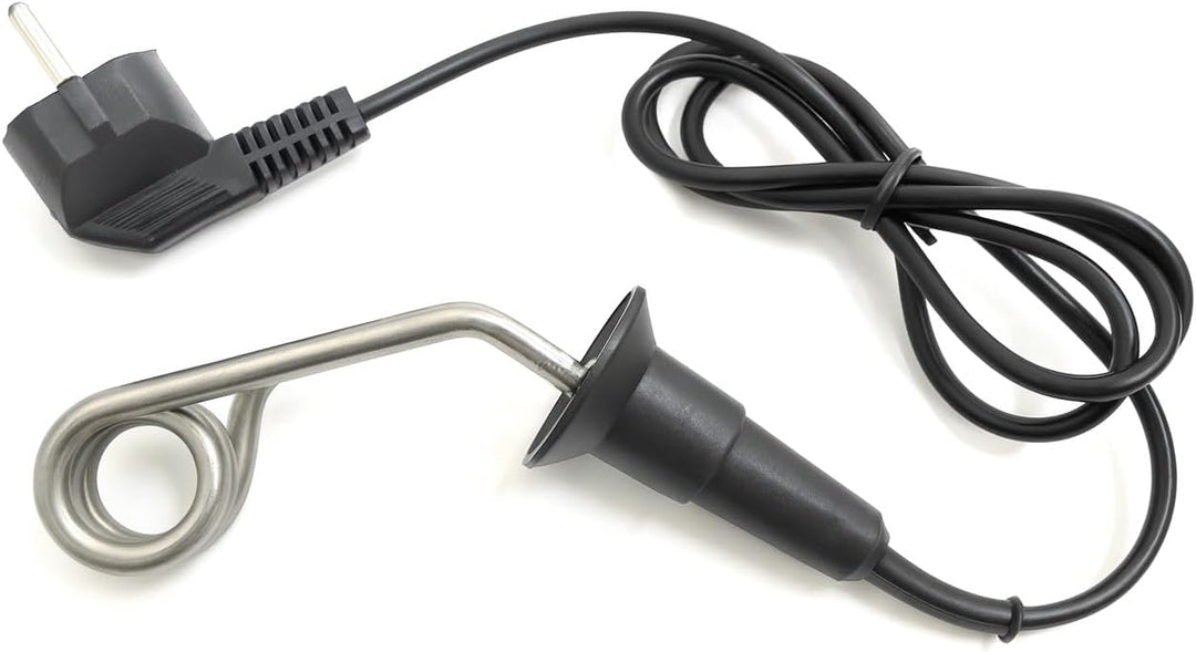 Tauchsieder GTN0.5 Taucherhitzer 0,5 kW 500 Watt 230V Reisetauchsieder aus EDELSTAHL Wasserkocher, S