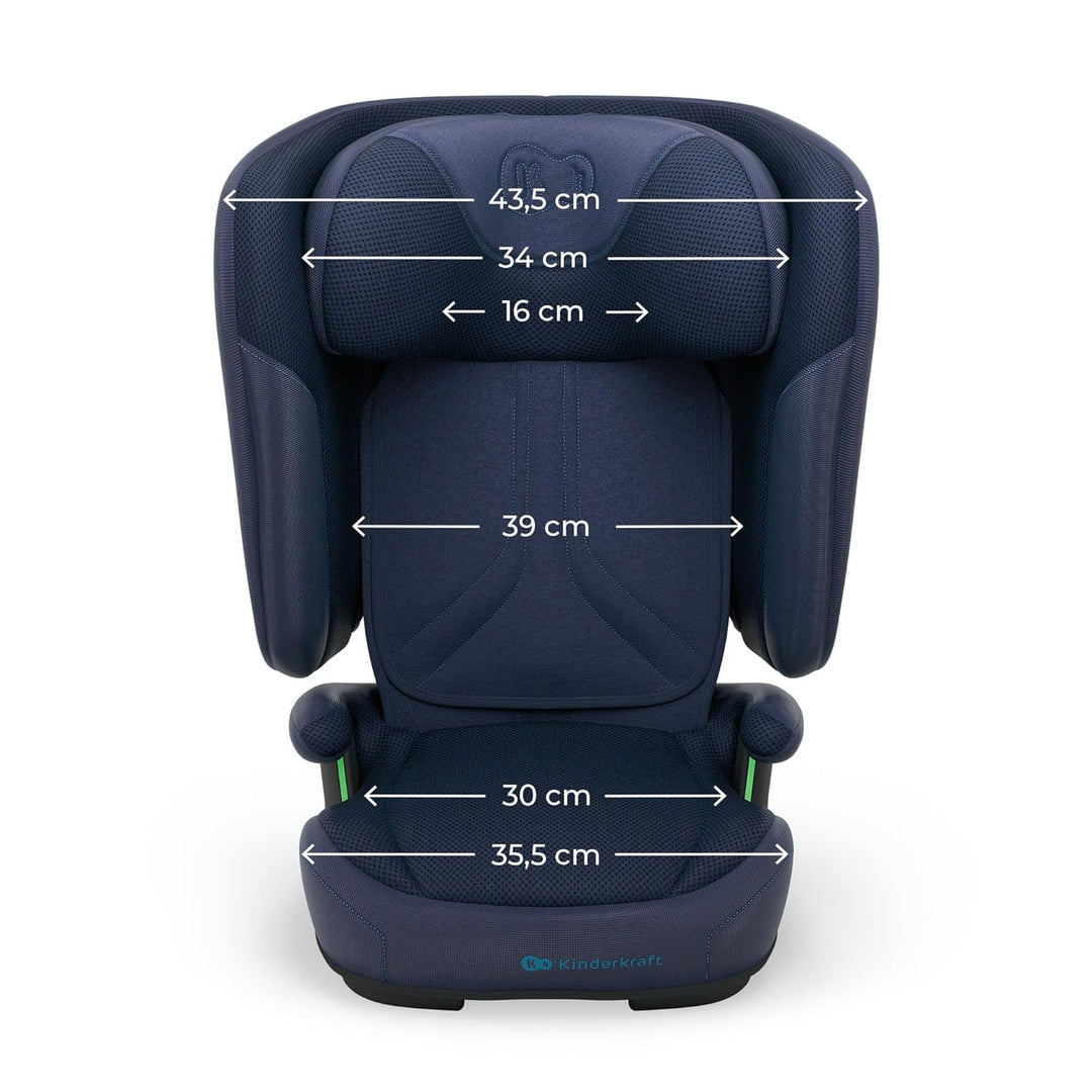 Kinderkraft UNITY 2 i-Size, Faltbarer Autositz 100–150 cm, von ca. 3,5 bis 12 Jahre, verstellbare Ko