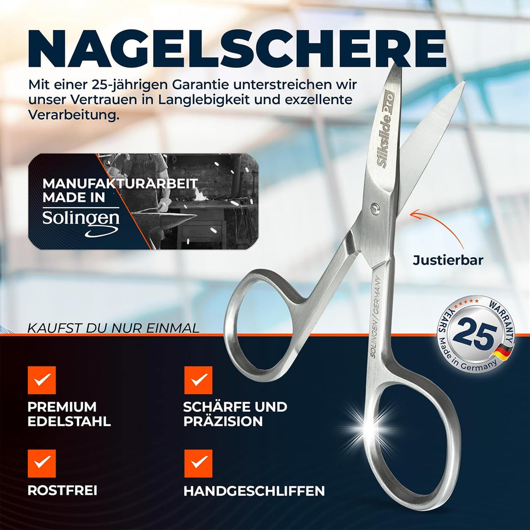 SilkslidePro Men’s Grooming Pflegeset Pro Edition – Nasenhaartrimmer, Nagelset, Ohrhaar-Rasierer & G