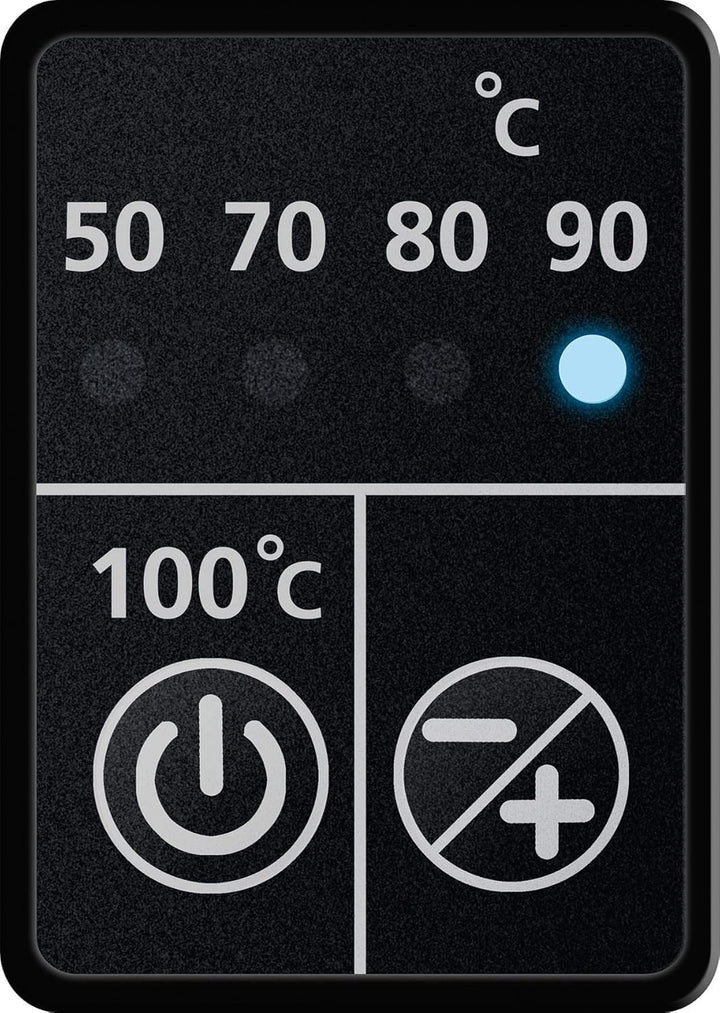 Steba Wasserkocher WK 21 (Inox) | Temperatur einstellbar: 50, 70, 80, 90, 100°C mit farbiger Tempera