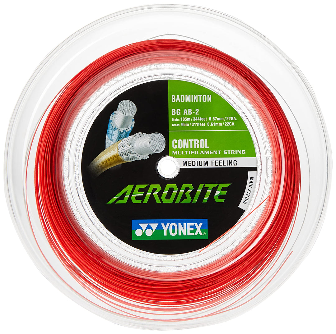 YONEX Aerobite 200M red and White Badminton String
