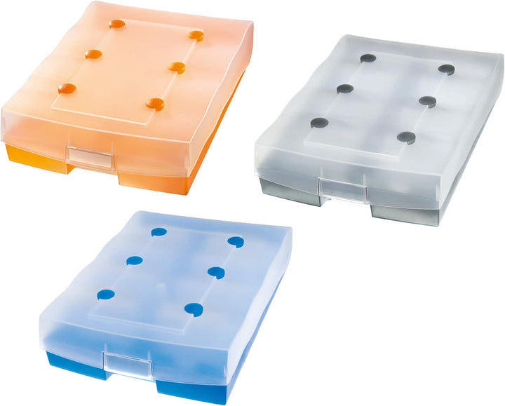 HAN Archivbox CROCO DUO, einfach Vokabeln lernen mit 5-Fächer-Lernsystem, DIN A8 Karteikasten für220