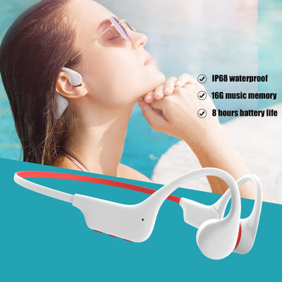 ESSONIO wasserdichte kopfhörer Schwimmen IPX8 Bone Conduction Kopfhörer mit 16GB mp3 Waterproof Knoc