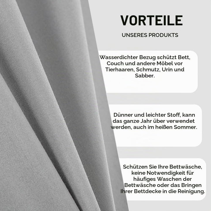 DUJUIKE 100% wasserdichte Schutzdecke oder Liner für Bett, Matratzenschoner für das Bett, Wiederverw