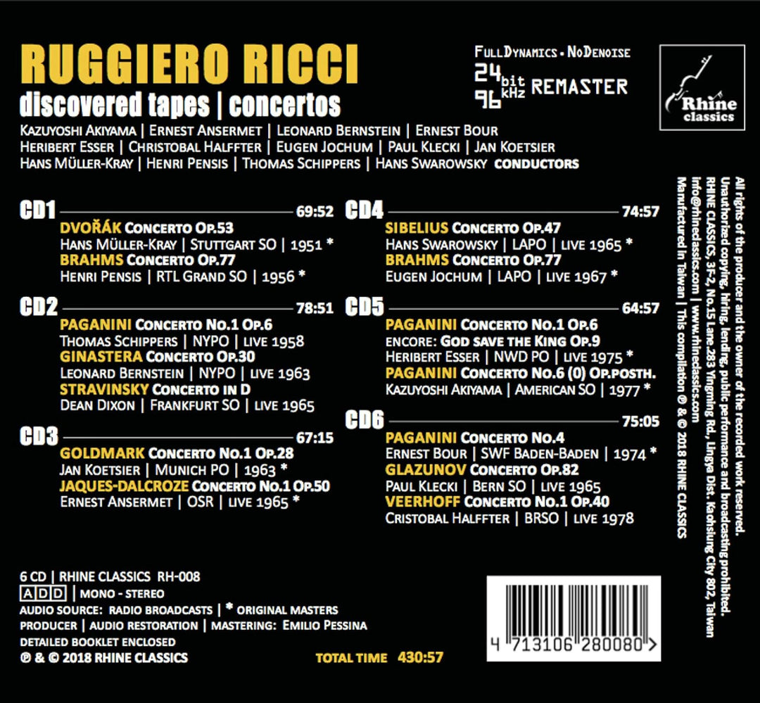 Discovered Tapes|Concertos, Audio-CD
