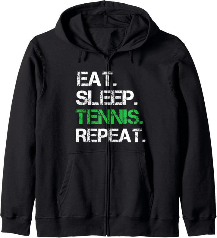 Eat Sleep Tennis Repeat Kapuzenjacke