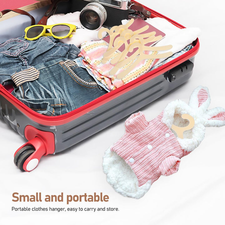 Yardwe Haustier Kleiderbügel 19 cm – 40 Stück rutschfeste Kunststoffbügel Für Hundemantel Und Katzen